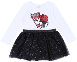 Biało-czarna sukienka Myszka Minnie DISNEY 5-6 lat 116