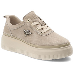 Vinceza Sneakersy damskie, cholewka ze skóry naturalnej zamszowej