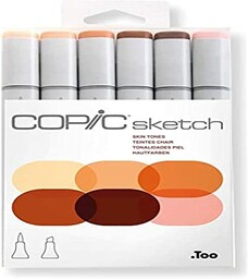 COPIC Sketch Marker Set "Portrait" z 6 kolorami,