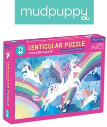 Mudpuppy, Puzzle soczewkowe z ruchomym obrazkiem 3D Magiczne