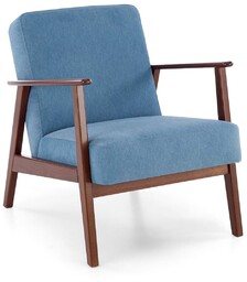 Fotel milano 1s niebieski castel 74 halmar