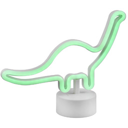 Trio Leuchten Neonowa lampa stołowa biała z wbudowanym