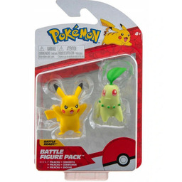 Jazwares Pokemon figurki Pikachu i Chikorita
