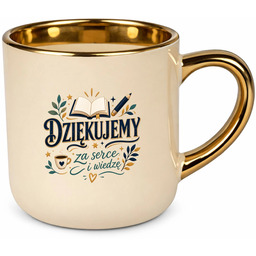 Dziekujemy za serce i wiedzę - kubek elegancki