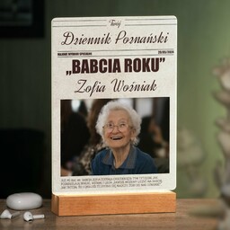 Lampka ramka XL z wydrukiem Twój Dziennik