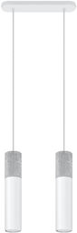 Lampa wisząca BORGIO 2 biały - Sollux