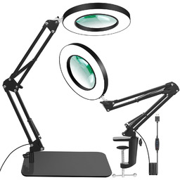 Lampa lupa kosmetyczna biurkowa do przedłużania rzęs led