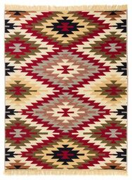 Dywan KILIM GOLD aztecki beżowy dwustronny