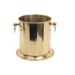 POJEMNIK NA LÓD/COOLER złoty, metalowy, klasyczny design