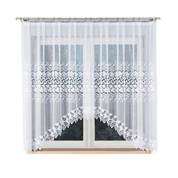 Markizeta Firana żakardowa gotowa 310x160 biała Hernani