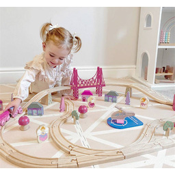 Czarodziejska kolejka drewniana dla dziewczynki, BJT023-Bigjigs Rail