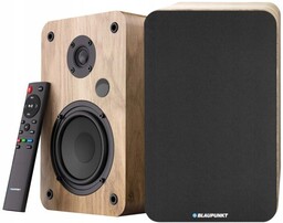 Głośniki półkowe kolumny drewniane Blaupunkt Bluetooth 150W Pilot