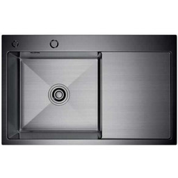 Zlewozmywak stalowy STEEL 7849L CZARNY