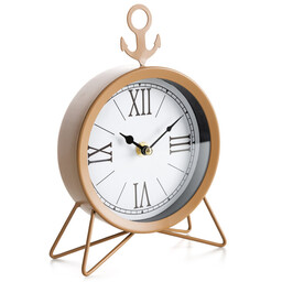 Eurofirany Zegar dekoracyjny 77 16x5x23 brązowy czarny stojący