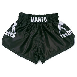 MANTO Spodenki Muay Thai Dual Czarno/Srebre
