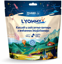 Liofilizat Lyommy Kurczak w sosie serowo-porowym z makaronem