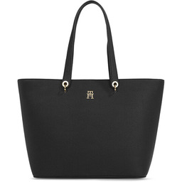 Torebka Tommy Hilfiger Th Emblem Tote AW0AW15178 Czarny