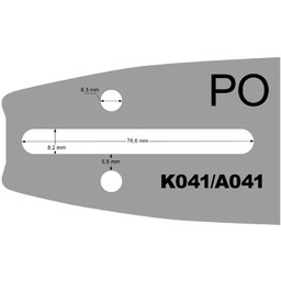 Prowadnica 14 3/8 1,3 Cedrus Pilarka akumulatorowa CHS350LiX2