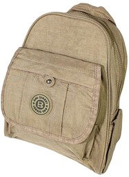 Praktyczny Plecak Materiałowy BAG STREET 2229 KAWA