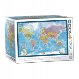 Puzzle 5000 World Map 8520-5890