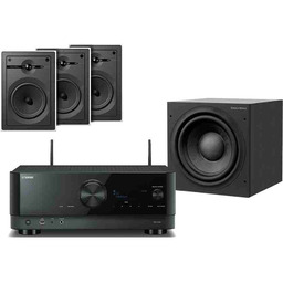 Yamaha RX-V4A (czarny) + 3 x CWM362 (biały)