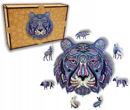 Puzzle Drewniane dla dzieci dorosłych Tygrys Tiger