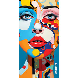 Ręcznik szybkoschnący dwustronny Dr.Bacty 70x140  Art woman