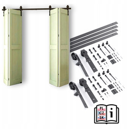 System do drzwi przesuwnych 2 skrzydla składanych 4