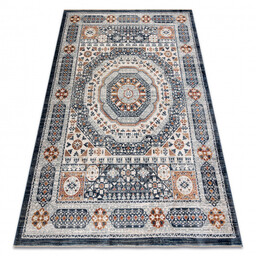 Dywan SAMPLE BOHEM A5830A Ramka pomarańczowy / niebieski