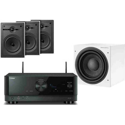 Yamaha RX-V4A (czarny) + 3 x CWM362 (biały)