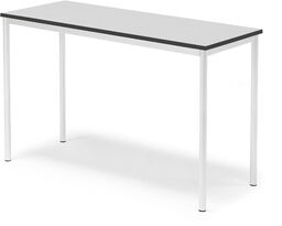 Stół BORÅS, 1400x600x900 mm, laminat szary, biały