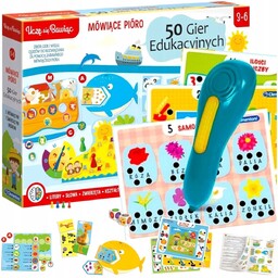 Mówiące Pióro 50 Gier Edukacyjnych Quizy Zbiór Gier