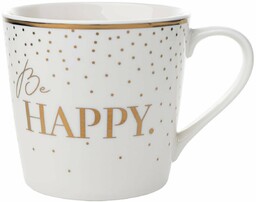 Porcelanowy kubek Florina złoty, 400 ml