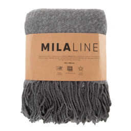 Eurofirany Koc pleciony z frędzlami 125x160 stalowy Akryl