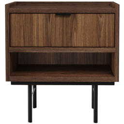 Stolik nocny Edison Brown Warmia Walnut