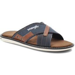 Wrangler Granatowe Klapki Modne Obuwie Męskie