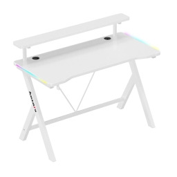Huzaro Hero 1.9 RGB 120cm Biały Biurko gamingowe