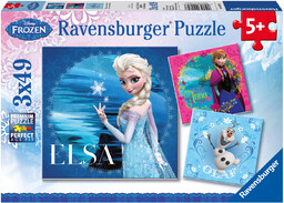 Ravensburger, puzzle, Disney, Kraina Lodu Elsa, Anna