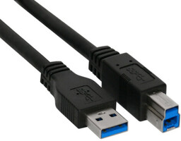 InLine USB 3.0 kabel A na B czarny