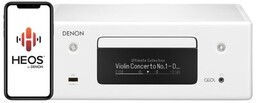 DENON Amplituner Stereo RCD-N10 Biały, Odtw.CD, Tuner AM/FM,