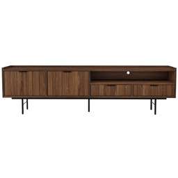Szafka RTV Edison Brown Warmia Walnut 200 cm