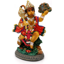 alikiki Hindu God Flying Hanuman Statue - 13,5
