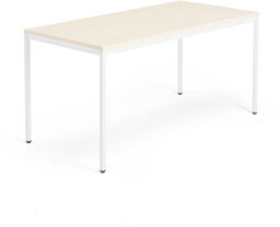 Stół konferencyjny QBUS, 1600x800 mm, 4 nogi, biały,