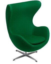 Fotel Jajo kaszmir zielony ciemny 45 Premium