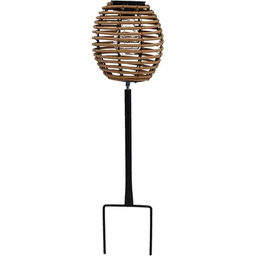 PROGARDEN Lampka solarna Kula rattan