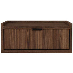 Wisząca szafka nocna Edison Brown Warmia Walnut