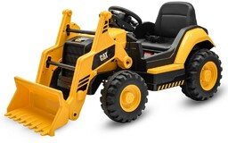 Baby Mix Traktor elektryczny dla dzieci CAT, żółty