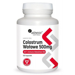 Aliness COLOSTRUM WOŁOWE 100 kapsułek - 500 mg