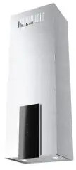 VDB Cube W Glass Inox Okap wyspowy