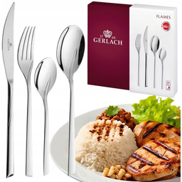 Zestaw 24 Sztućców Gerlach Flames Połysk Dla 6